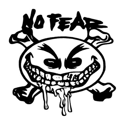 20X20CM NO FEAR...Unique Vinyl Graphic Decal Car Sticker Car styling S8 0650-in Car Stickers ...