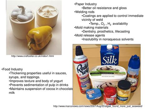 PPT - Applications of alginates are based on 3 properties: Increase viscosity of aqueous ...