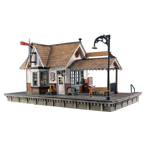 Woodland Scenics HO Scale Built-Up Building/Structure The Depot/Train ...