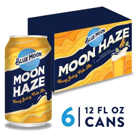 Blue Moon Moon Haze Pale Ale Beer, 6 cans / 12 fl oz - Kroger