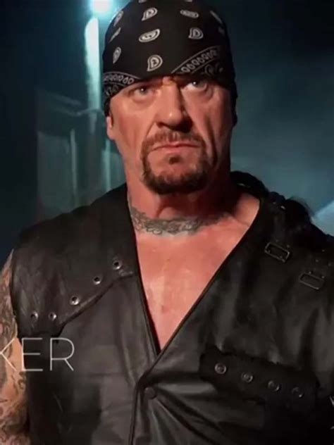 WWE Wrestlemania 36 Undertaker Real Leather Vest - Sale