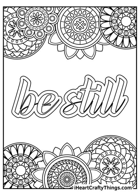 Stress Relief Coloring Pages (100% Free Printables)