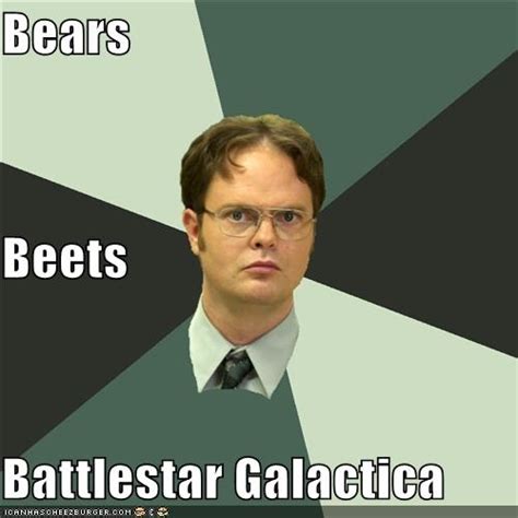 Bears Beets Battlestar Galactica | Battlestar Galacticawesome | Pinte…