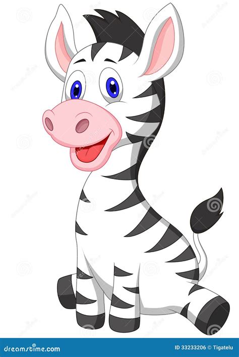 Cute Zebra Cartoon Cartoon Vector | CartoonDealer.com #47136019