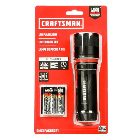 CRAFTSMAN LED flashlight 350-Lumen LED Flashlight (Battery Included) in the Flashlights ...