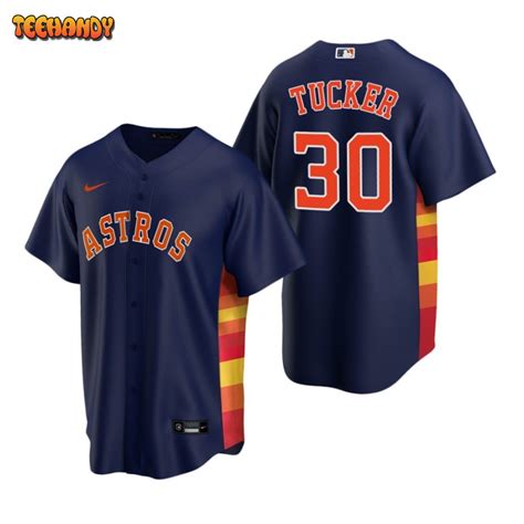 Houston Astros Kyle Tucker Navy Replica Alternate Jersey