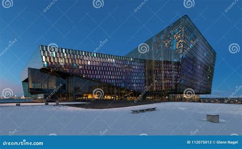 Harpa Concert Hall at Night in Reykjavik Editorial Stock Photo - Image of landmark, arts: 112075013