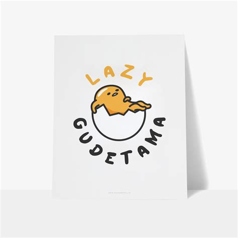 Gudetama Lazy Personalised Art Print – Shop Sanrio