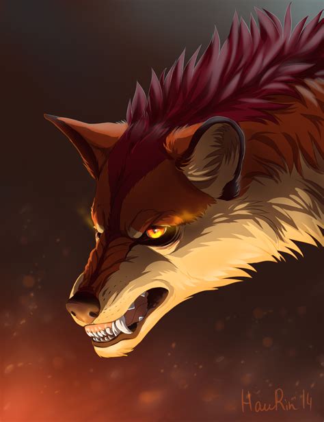 Fire wolf | Canine art, Fox art, Dog design art