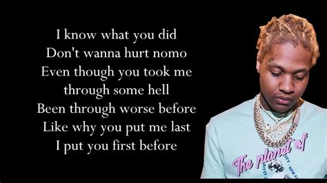 Lil Durk x Hurt Before (Lyrics) - YouTube