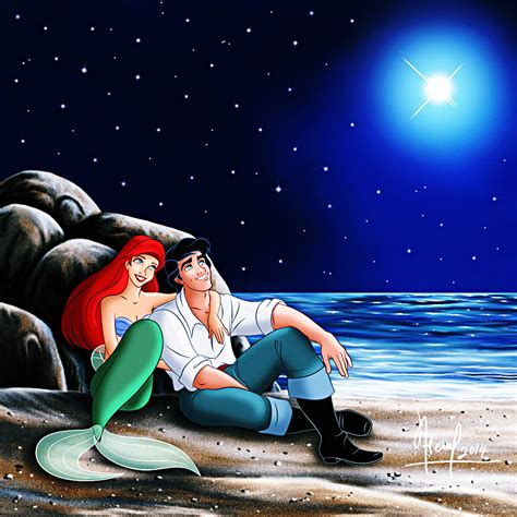 Walt Disney Fan Art - Princess Ariel & Prince Eric - Walt Disney ...