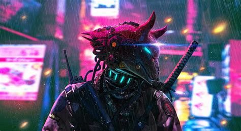 Online crop | HD wallpaper: cyberpunk, neon, futuristic, science fiction, neon lights ...