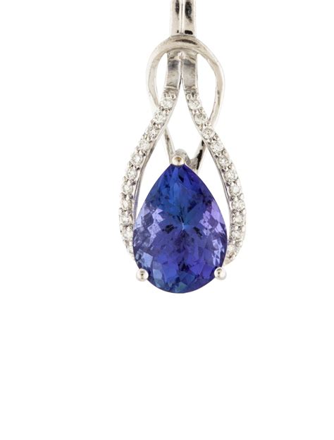 18K Tanzanite & Diamond Pendant - Necklaces - PENDA23099 | The RealReal