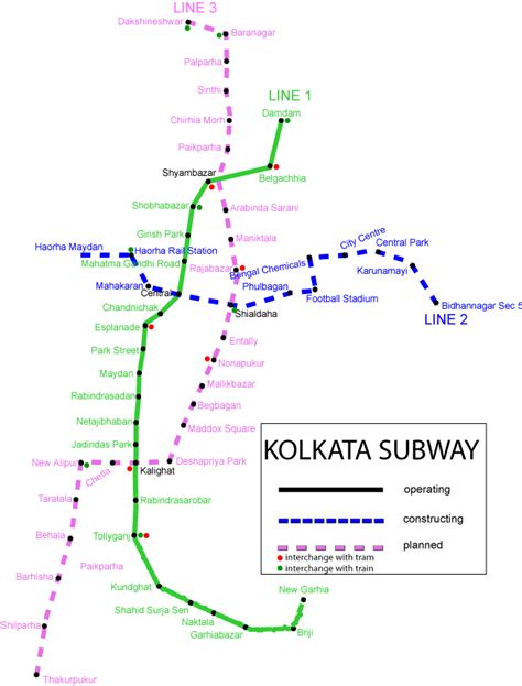 File:Kolkata metro map.png - Wikipedia