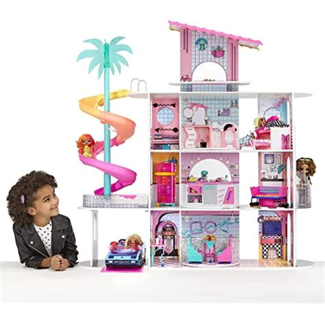 Buy LOL Surprise OMG House of Surprises – New Real Wood Dollhouse with 85+ Surprises, 4 Floors ...