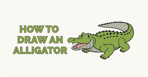 How to Draw an Easy Alligator Step by Step - Viera Postencell