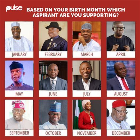 Pulse Nigeria on Twitter: "If we are to have a new leader base on your birth month, who will it ...