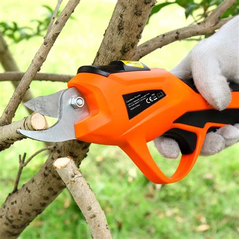 EAST Power Tools 3.6V Li ion Battery Cordless Secateur Branch Cutter Electric Fruit Pruning Tool ...