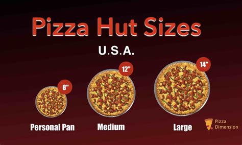 Pizza Sizes and Crusts Comparisons of Big Chain Pizza