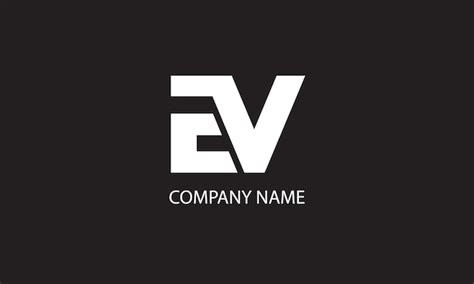 Premium Vector | EV Logo Design . Monogram Logo design .Company Logo design