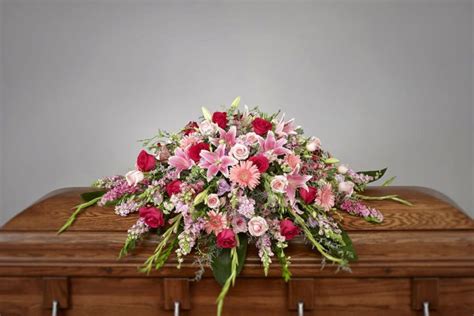 Pink Casket Spray - Ramsgate Floral Designs