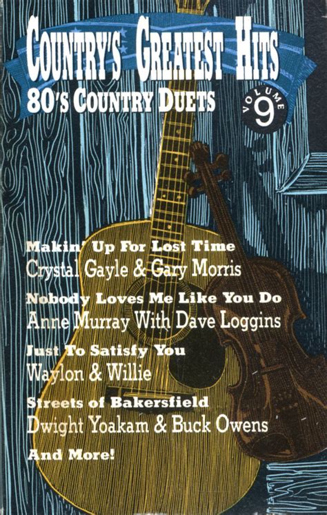 Country's Greatest Hits Volume 9 80's Country Duets (1991, Cassette) - Discogs