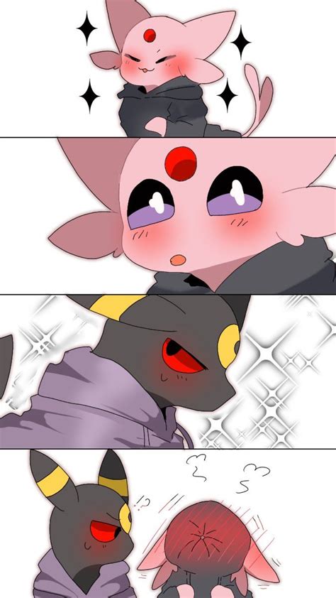 Espeon and Umbreon by @nekota2146 on Twitter | Cute pokemon wallpaper ...