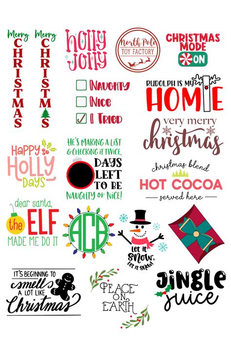 Free Christmas SVG Files for your Cricut or Silhouette - The Kingston Home