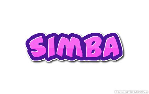 Simba Logo | Free Name Design Tool from Flaming Text