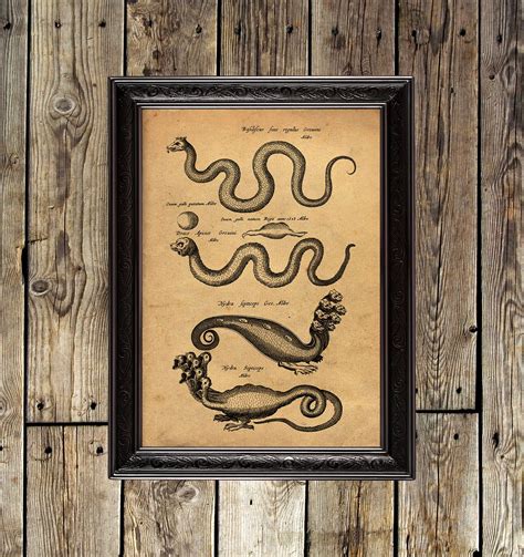 Antique Snakes Ancient Natural Unique Artwork Handmade Art | Etsy