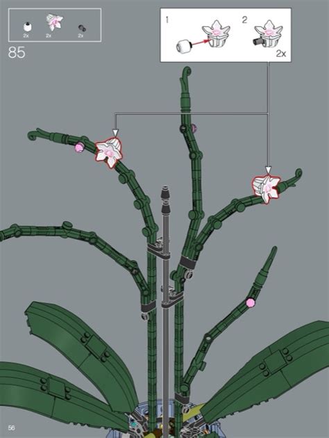 LEGO 10311 Orchid Instructions, Icons - Botanical Collection