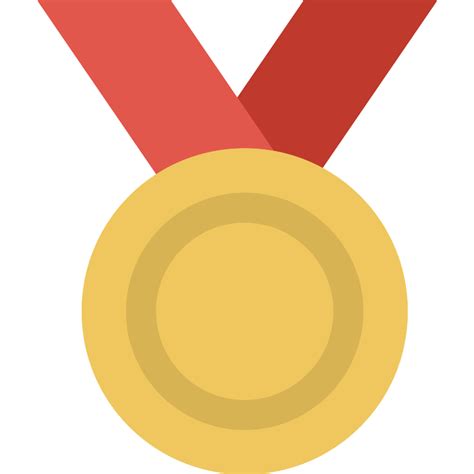 Gold Medal Vector SVG Icon - SVG Repo