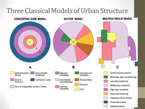 Models of Urban Structure | Geography worksheets, Human geography, Ap ...