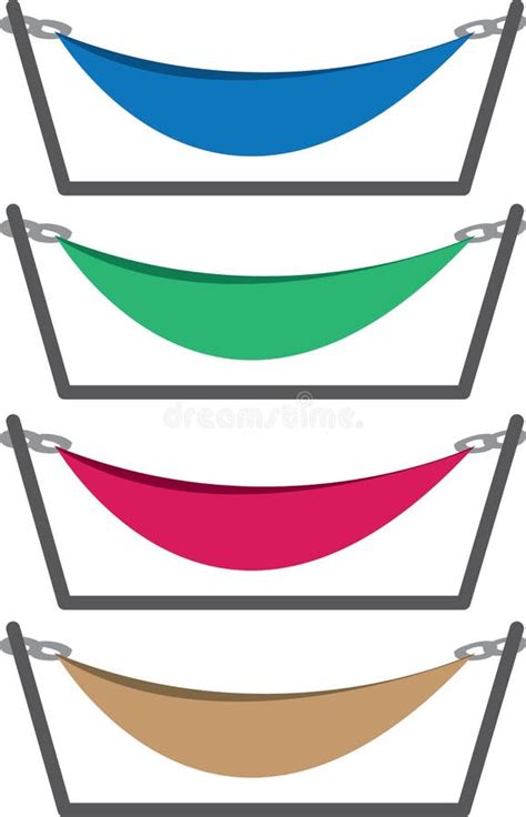 Hammock Colors stock vector. Illustration of enjoyment - 34579253