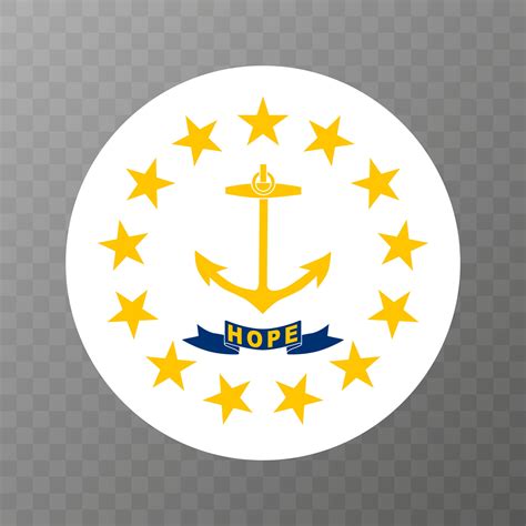 Rhode Island state flag. Vector illustration. 11897918 Vector Art at Vecteezy