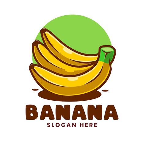 Premium Vector | Banana Cartoon Logo Template