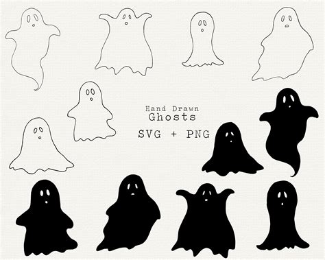 Ghost Silhouette Clip Art