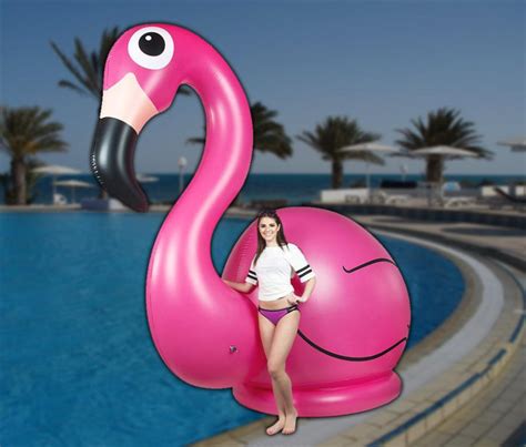 This Giant Flamingo Pool Float Measures a Massive 11 Feet Tall