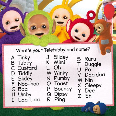 Teletubbies Names And Pictures