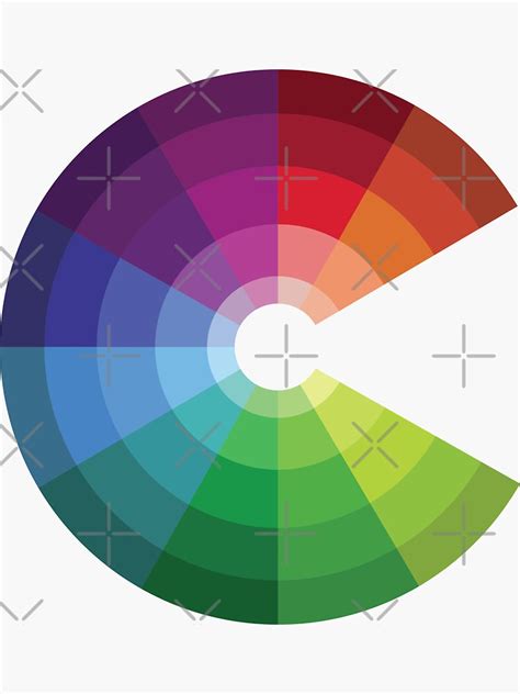 "8 Bit Color Wheel" Sticker for Sale by quick-brown-fox | Redbubble