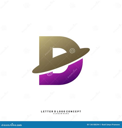 Letter D Planet Logo Design Concept Vector Template. Initial D Logo ...