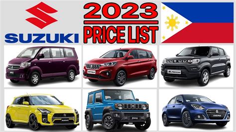 Suzuki Car Price List In The Philippines 2023 - YouTube