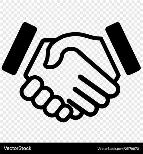 Handshake icon Royalty Free Vector Image - VectorStock