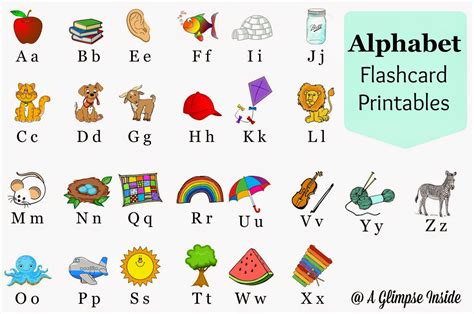 Russian Alphabet Flashcards Printable