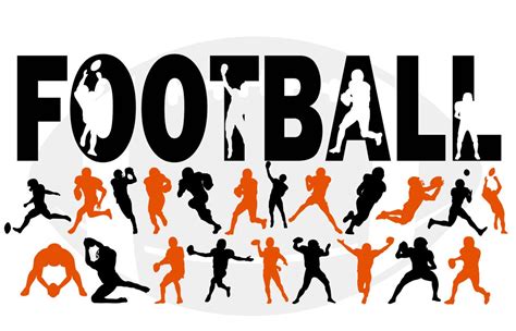 Football Silhouette SVG File - Etsy