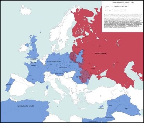 Map Of Europe 1945