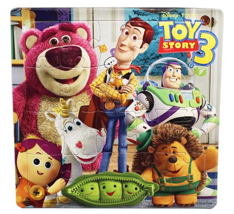 Disney Pixar's Toy Story 3 Buzz, Woody, and Lotso Jigsaw Puzzle (20pc ...