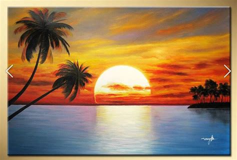 Pin by Ashley Centella on Painting | Oil painting landscape, Sunset painting, Beach painting