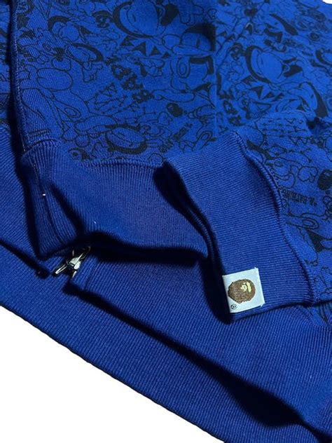 Bape BAPE Milo full zip hoodie blue | Grailed