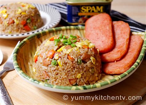 Spam Fried Rice - Yummy Kitchen